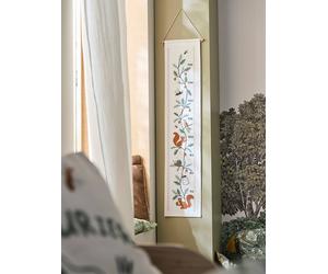 Toise textile écureuil MA CABANE blanc / vert TU