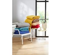 Toison d’or Couverture Polaire Teddy en Polyester Uni, 240cm x 300cm Taille, Sable