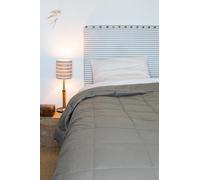 Toison d’or Edredon Lazy en Microfibre Peau de Pêche Uni, 140cm x 160cm Taille, Muscade