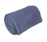 TOISON D'OR - Couverture Teddy - Bleu Liberty 180x220 cm | 100% polyester - Toucher Peluche & Douceur Ultra Cocooning - Finition Coins Capuchon - Ne bouloche pas - Lavable 40°C