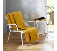 TOISON D'OR - Couverture Teddy - Jaune Miel 220x240 cm | 100% polyester - Toucher Peluche & Douceur Ultra Cocooning - Finition Coins Capuchon - Ne bouloche pas - Lavable 40°C