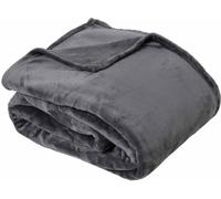 TOISON D'OR - Plaid - Microflanelle - 130x170cm - Acier