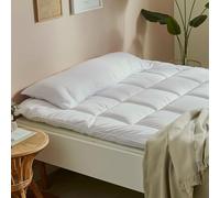 TOISON D'OR - Traversin Plat Percale Medium 180 cm - Garnissage Synthétique - 100% Polyester Fibre Creuse Siliconée - Enveloppe Percale 100% Coton - Confort et Soutien - Lavable à 40°C