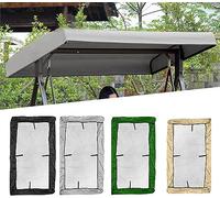 BTURYT Toit de Balancelle 2 3 Places Toile de Rechange pour Balancelle pour Balancelle Extérieur Anti-UV,Preuve de Pluie PoussièRe Auvent pour Housse de Rechange 213 * 122 * 18/23cm