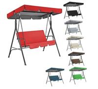 Toit Balancelle 2-3 Places, Impermeable Canopée pour Remplacement pour Balançoire avec Coussin ExtéRieu,210D Oxford Bâche Soleil Toit Rechange pour Balancelles Jardin(Size:77x49x6inch/195x125x15cm,Co