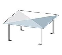 Toit Bertrams Camino-fix 02DE22 dimensions intérieures 220/220 mm, en acier inoxydable