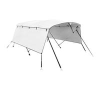vidaXL Toit Bimini à 4 arceaux avec parois latérales 243 x (170-182) x 137 cm