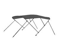 Toit Bimini - VIDAXL - 3 Arceaux - Anthracite - 183 x 140 x 137 cm - Résistant aux UV