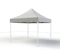 Toit Blanc à pavillon Pro 3 x 3 m, revêtement en Polyester, revêtement en PVC, 300 g/m² en Blanc
