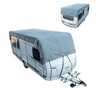 Toit Caravane, Tissu Oxford 210D Imperméable Housse de Toit de Protection pour Camping-Car Universelle Protection UV Couverture De Toit De Camping-Car,Argent,21.3x9.8ft/6.5x3.0m