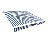Toit d auvent Toile Bleu et blanc 6x3 m (Cadre non inclus) Bleu et blanc G