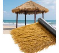 Toit De Chaume Synthétique, Rouleau De Paille Mexicaine Artificielle. Convient Pour La Décoration De Clôture De Jardin, La Plage, Les Fêtes Hawaïennes, Les Pavillons Et La Décoration De B(Size:0.5*1m)