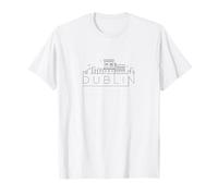 Toit de Dublin, Capitale de l'Irlande, Art Subtil et épuré T-Shirt