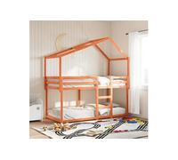 vidaXL Toit de lit pour enfants en bois de pin massif 203 x 95,5 x 142 cm