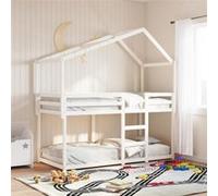 Toit de lit pour enfants 203x95,5x142 cm bois de pin massif G