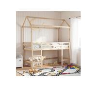 Toit de Lit pour Enfants Meuble de Chambre à Coucher Bois de Pin Massif vidaXL