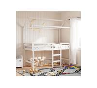 Toit de lit pour enfants 217x85,5x154 cm bois de pin massif