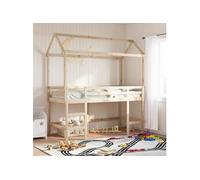 vidaXL Toit de lit pour enfants 217x95,5x159 cm bois de pin massif multicolore