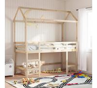 vidaXL Toit de lit pour enfants 207x80,5x151,5 cm Bois de pin massif Multicolore