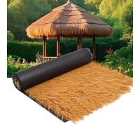 Toit De Paille De Palmier Artificielle Pour Tiki Bar,0 Entretien Chaume Artificiel En Rouleau Imperméable à L'eau Pour Pergolas,Piscines Et Jardins|Toit De Chaume Synthétique(Size:1*5m(3.2*16.4ft))