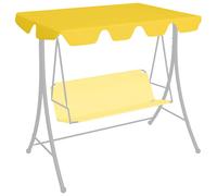 Vidaxl Toit De Rechange De Balançoire Jaune 150/130x105/70 Cm Jaune