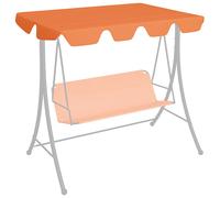 vidaXL Vervangingsluifel voor schommelbank 188/168x145/110 cm oranje312092
