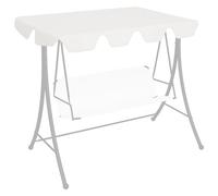 Vidaxl Toit De Rechange De Balançoire Blanc 150/130x105/70 Cm Blanc