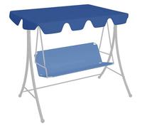 Toit de rechange de balançoire - vidaXL - Bleu - 150/130x70/105 cm - Tissu 100% polyester - Imperméable