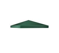 toit de rechange en polyester vert foncé 3 x 3m carré pour tonelle de jardin