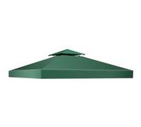 toit de rechange giantex en polyester imperméable carré vert foncé 3 x 3m pour tonelle de jardin Vert