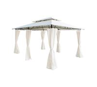 Toit de rechange pavillon 4 x 3 m imperméable pavillon de jardin beige,...