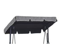 Toit de Rechange pour balancelle Canopée pour Balancelle de Jardin balançoire Soleil Toit résistant au Soleil Taille 112 x 166 cm Lin [101]