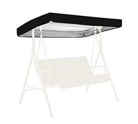 Toit de Rechange pour Balancelle de Jardin, Housse de Rechange balancelle imperméable, Toit de Rechange balancelle Anti-UV/Pluie avec Housse de siège, pour Jardins et Terrasses 164cm x 114 cm x 15cm