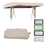 Toit De Rechange pour Balancelle De Jardin Imperméable, Toile De Rechange Anti-UV pour Balançoire, 2 3 Places Housse De Toit pour Balancelle(Beige,83x48x9in(213x122x23cm))