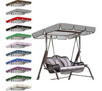 Toit de Rechange pour Balancelle de Jardin Imperméables De Jardin Toile De Balancelle De Jardin 3 Places ImperméAble en Oxford Toit De BalançOire Preuve UV Toit Pare-Soleil,001,195cm*125cm*15cm