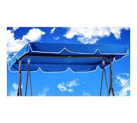 Toit de Rechange pour Balancelle de Jardin210 x145cm Imperméables,Balançoire de Jardin Auvent Pivotant Coupe Vent,Toile de Rechange pour Balancelle Jardin Exterieur,Tissu en Polyester (210*145cm,Bleu)