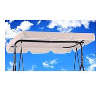 Toit de Rechange pour Balancelle de Jardin210 x145cm Imperméables,Balançoire de Jardin Auvent Pivotant Coupe Vent,Toile de Rechange pour Balancelle Jardin Exterieur,Tissu en Polyester (210*145,Beige)
