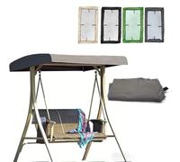 Toit De Rechange pour Balancelle Jardin 191x120cm 213x122cm Housse De Toit pour Balancelle en Tissu Oxford, Auvent Balançoire Imperméable(Gray,83x48x9in(213x122x23cm))