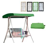 Toit De Rechange pour Balancelle Jardin 191x120cm 213x122cm Housse De Toit pour Balancelle en Tissu Oxford, Auvent Balançoire Imperméable(Green,83x48x9in(213x122x23cm))