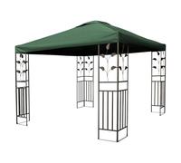 Toit de rechange pour pavillon avec revêtement en PVC (étanche) - 3 x 3 m - Polyester 270 g/m² (vert)