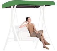 Toit de remplacement for balançoire jardin universelle, auvents extérieurs imperméables et résistants aux UV, auvent à bascule 2 3 places for siège patio(Green,210D: 191*120*18/23cm)