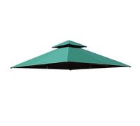 Toit de Remplacement pour Gazebo, Recouvrement de Remplacement d'Auvent, Tonnelle de Jardin Exterieur pour 3m*3m Frame, Auvent pour Jardin Fête Balcon(Haut Uniquement)(Green)