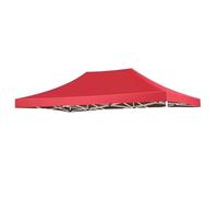 Toit de Remplacement pour Gazebo, Toile D'Ombrage de Protection Solaire,Tissu Oxford Protection, Tonnelle Tente pour Jardin, Fête, Extérieur,Barbecue(Top Uniquement)(Red,2x3.0m)