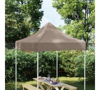 Toit de Tente de Réception 3x3 m Beige 270 g/m² Remplacement Pavillon vidaXL