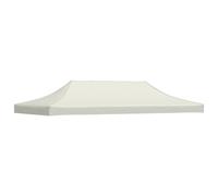 Toit de Tente de Réception 3x3 m Beige 270 g/m² Remplacement Pavillon vidaXL