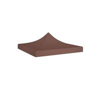 Toit de tente de réception 3x3 m Marron 270 g m²