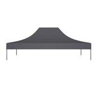 Toit de tente de réception - Anthracite - 4x3 m - Résistant aux UV - Facile à fixer - Oxford PVC