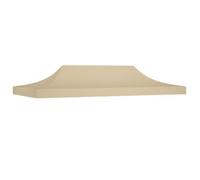 Toit de tente de réception - Beige - 6x3 m - Oxford PVC - Résistant aux UV - Montage facile
