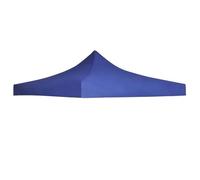 Toit de tente de réception - vidaXL - 3 x 3 m - Bleu - Oxford résistant aux intempéries - Fixation rapide