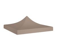 Toit de tente de réception - vidaXL - 3x3 m - Taupe - Tissu oxford 600D - Résistant aux UV et à l'eau